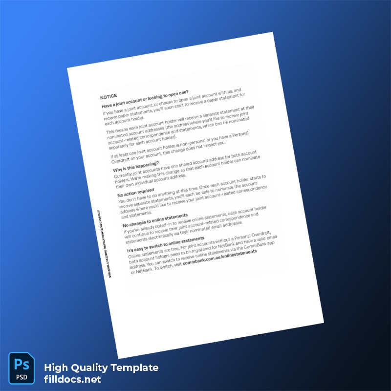 Australia Document Type Template in Word and PDF formats page 6