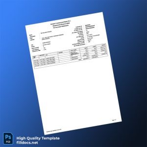 Bangladesh United Commercial Bank Bank Statement Template in Word and PDF formats