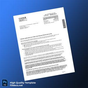 Bank Statement 3 Template in Word and PDF formats