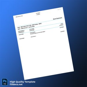 Country_ Bank_Issuer_ Bank Document Type_ Bank Statement Editable Bank Statement Template in Word and PDF formats