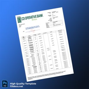 Country_ Bank_Issuer_ Coop Bank Document Type_ Bank Statement Editable Bank Statement Template in Word and PDF formats