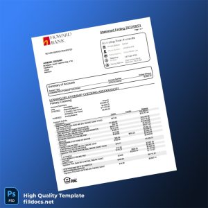 Morocco Document Type_ Bank Statement Editable Bank Statement Template in Word and PDF formats