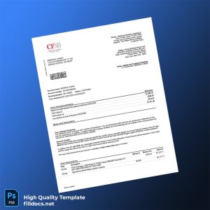 USA CFSB Bank Statement Template in Word and PDF formats