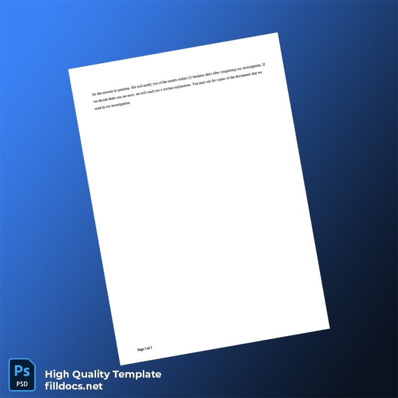 USA Document Type_ Bank Account Statement Template in Word and PDF formats page 3