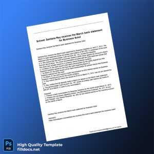 USA Document Type_ Bank Statement Template in Word and PDF formats