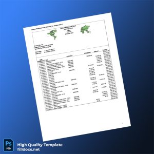 USA Mo Joe Furniture Company Bank Statement Template in Word and PDF formats
