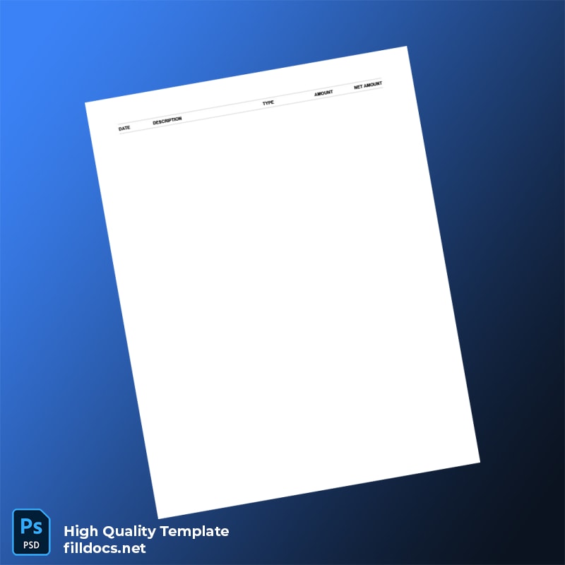 USA Robinhood Bank Statement Template in Word and PDF formats page 2